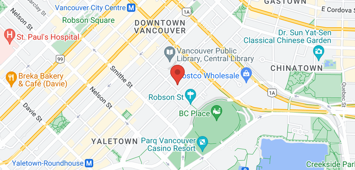 map of 2802 233 ROBSON STREET